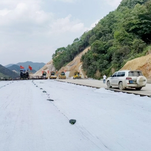 短丝土工布施工