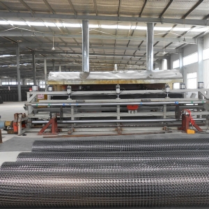 双向塑料土工格栅设备